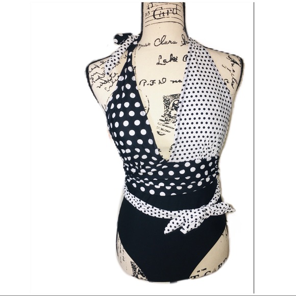 •LAST 1! CUPSHE | NWT | Polka Dot Belted 1 Piece• - Picture 4 of 8